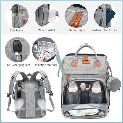 sac à dos à langer 4 en 1