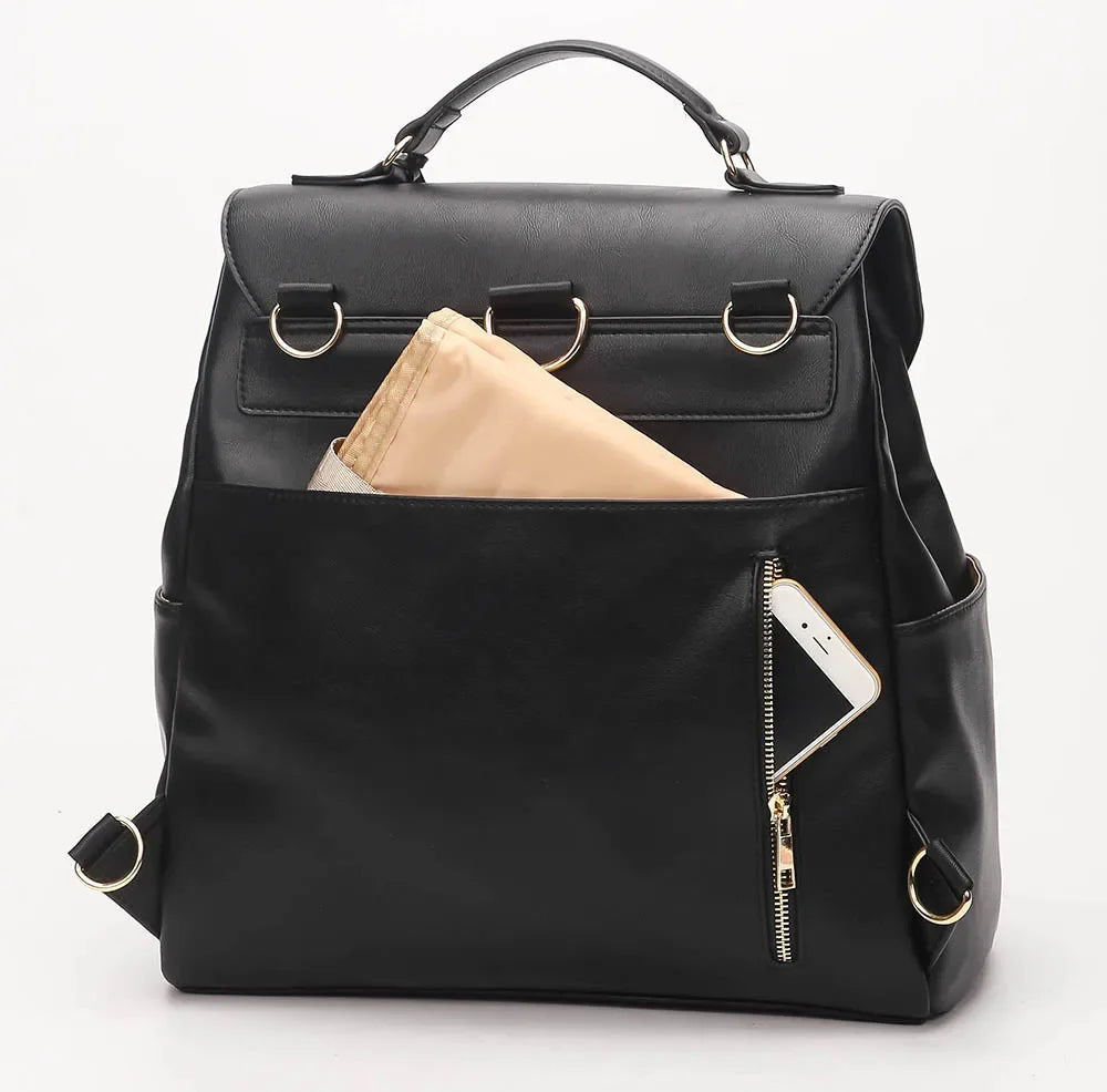 Sac à Langer Signature — En cuire