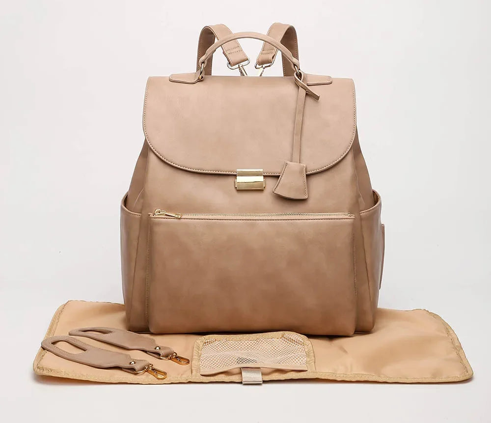 Sac à Langer Signature — En cuire